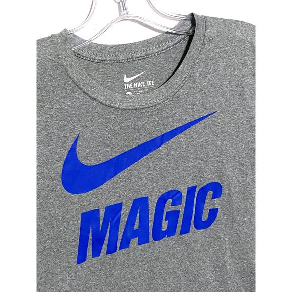 Orlando Magic Nike Shirt Swoosh Athletic Cut Dri Fit Boys L Athleisure Athletic - Picture 2 of 6